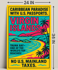 Virgin Islands Caribbean Paradise Poster PosterGoat