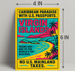 Virgin Islands Caribbean Paradise Poster PosterGoat