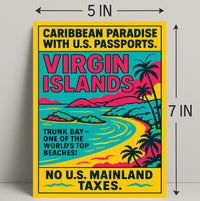 Virgin Islands Caribbean Paradise Poster PosterGoat