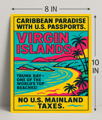 Virgin Islands Caribbean Paradise Poster PosterGoat