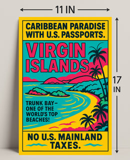 Virgin Islands Caribbean Paradise Poster PosterGoat