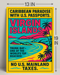 Virgin Islands Caribbean Paradise Poster PosterGoat