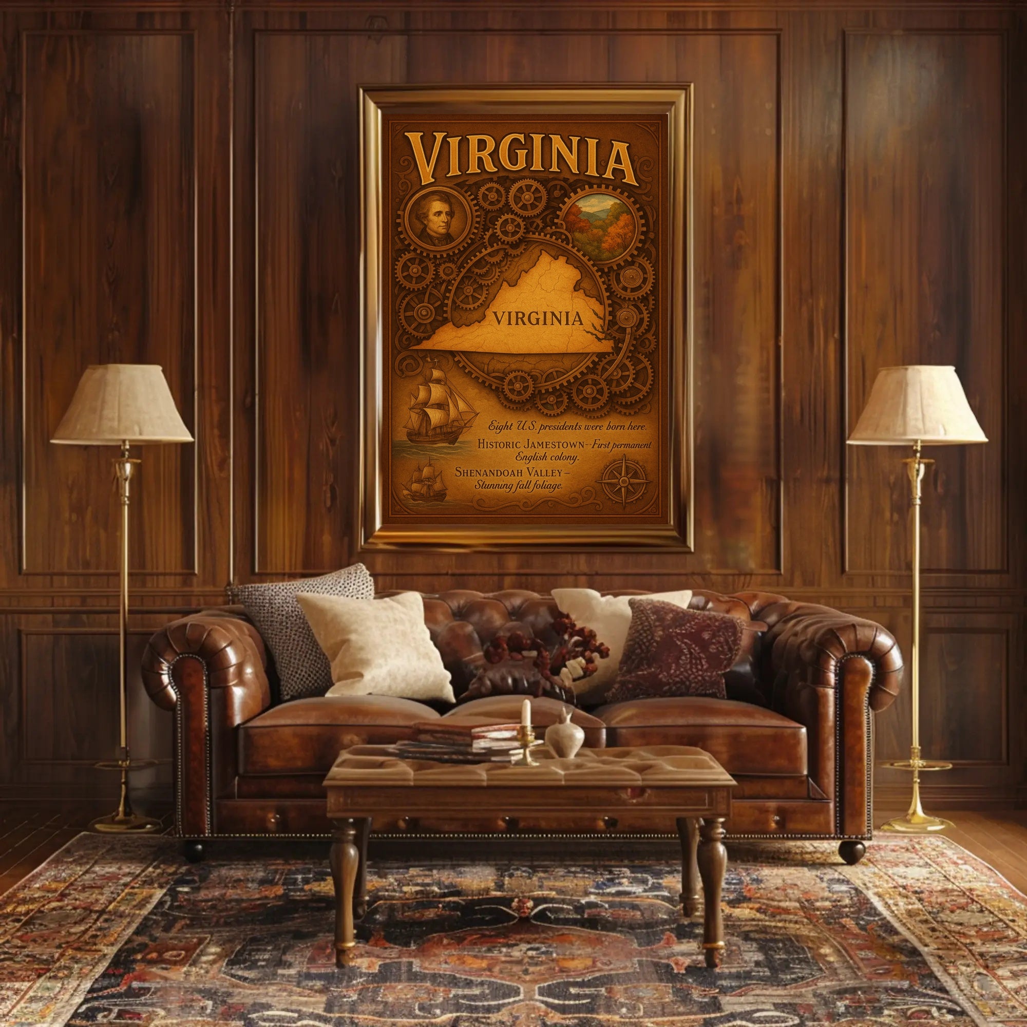 Virginia Birthplace of Presidents Poster PosterGoat