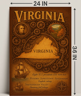 Virginia Birthplace of Presidents Poster PosterGoat