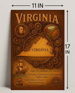 Virginia Birthplace of Presidents Poster PosterGoat