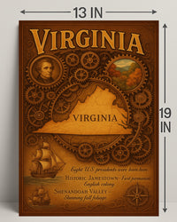 Virginia Birthplace of Presidents Poster PosterGoat