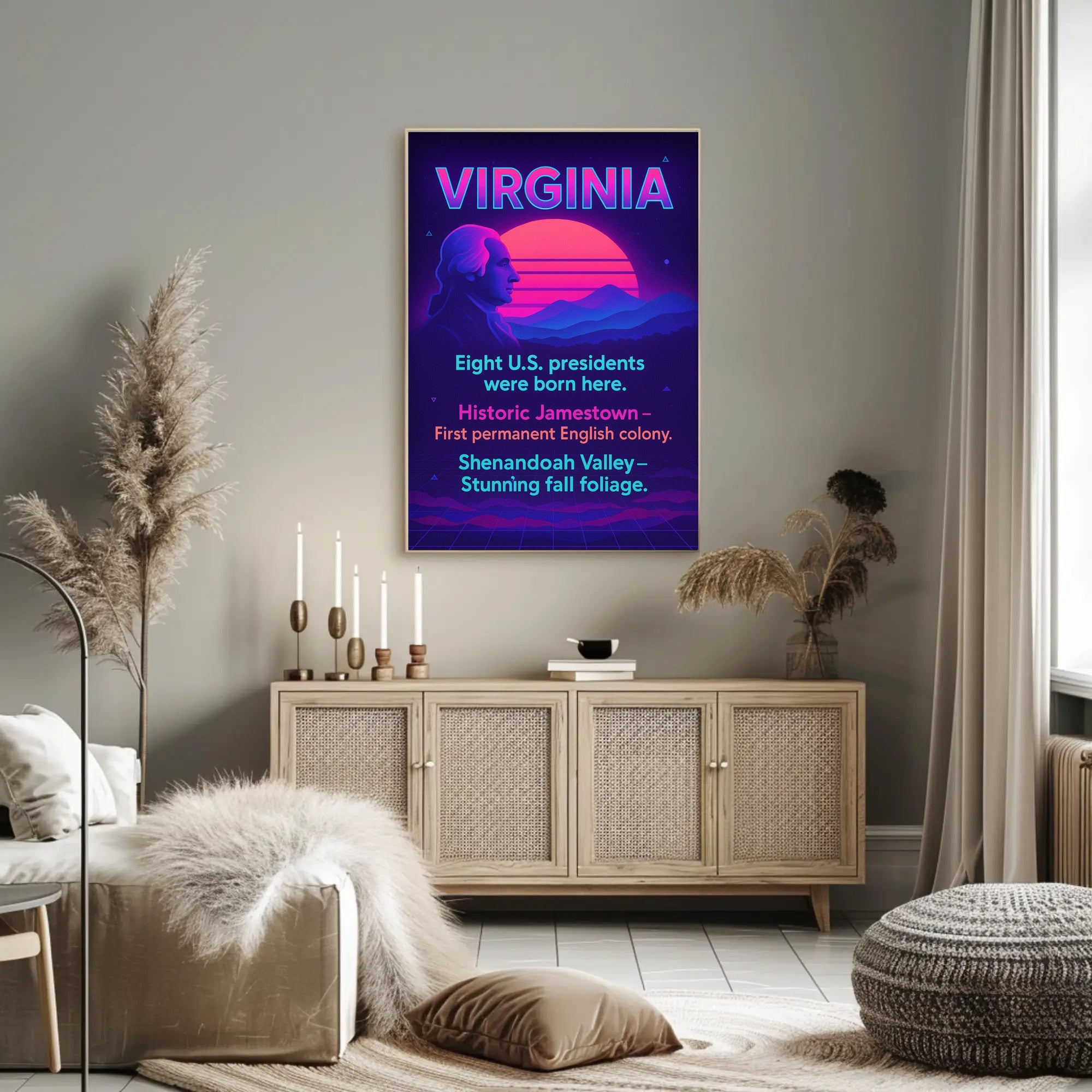 Virginia Birthplace of Presidents Poster PosterGoat