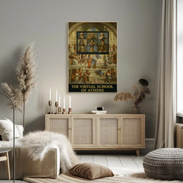 Virtual Renaissance Humor with Philosophers Pop Culture Poster PosterGoat