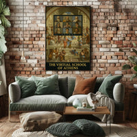 Virtual Renaissance Humor with Philosophers Pop Culture Poster PosterGoat