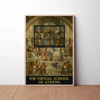 Virtual Renaissance Humor with Philosophers Pop Culture Poster PosterGoat