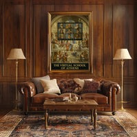 Virtual Renaissance Humor with Philosophers Pop Culture Poster PosterGoat