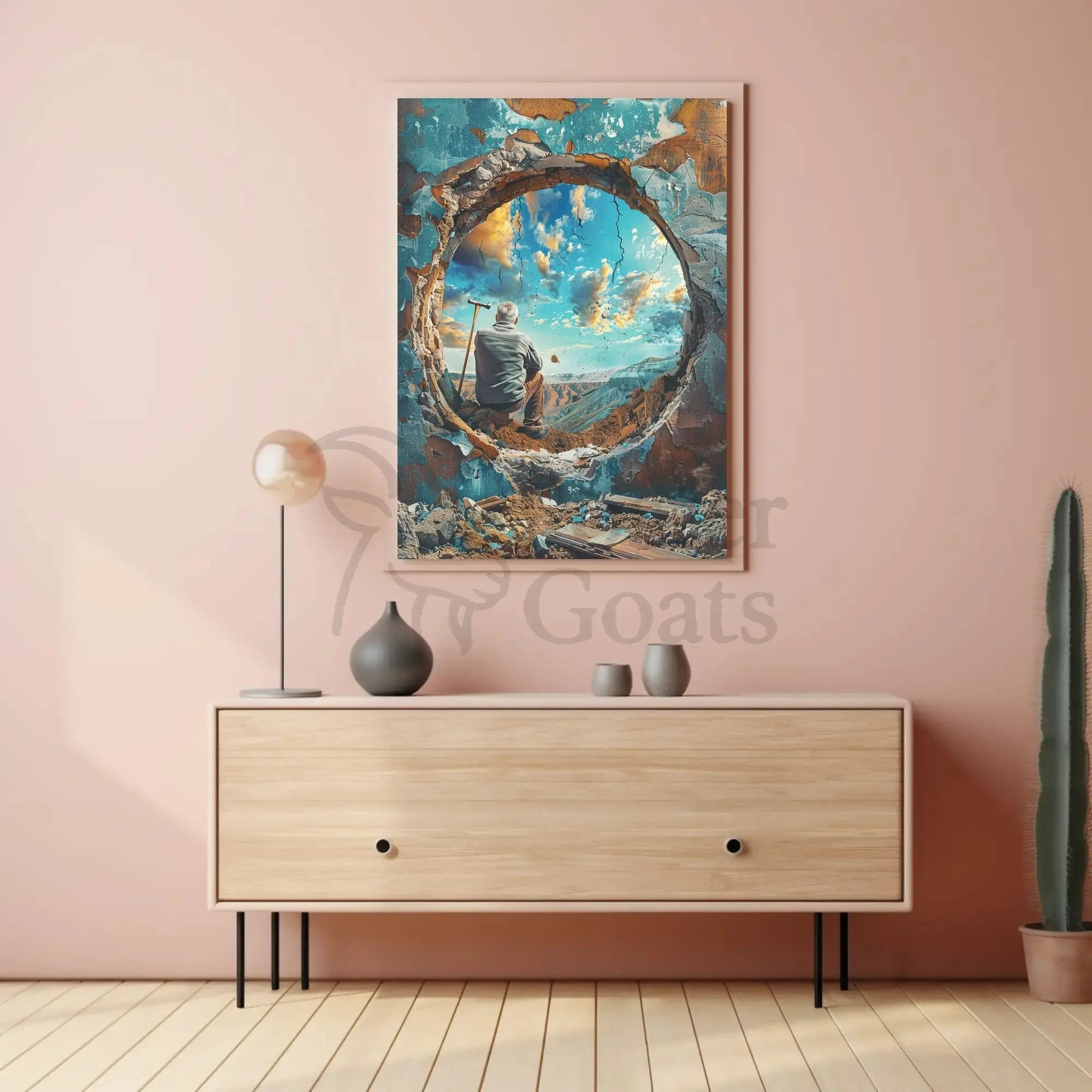 Visionary Landscape: Introspection and Rebirth Artistic Poster PosterGoat