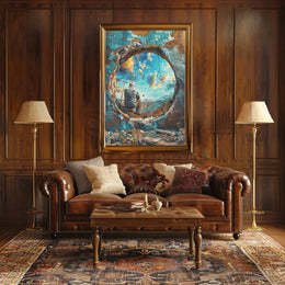 Visionary Landscape: Introspection and Rebirth Artistic Poster PosterGoat