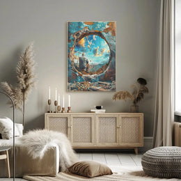 Visionary Landscape: Introspection and Rebirth Artistic Poster PosterGoat