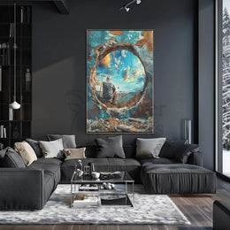 Visionary Landscape: Introspection and Rebirth Artistic Poster PosterGoat