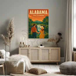 Visit Alabama Vintage Travel Poster PosterGoat