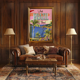 Visit Brazil Tropical Adventure in Travel Poster PosterGoat