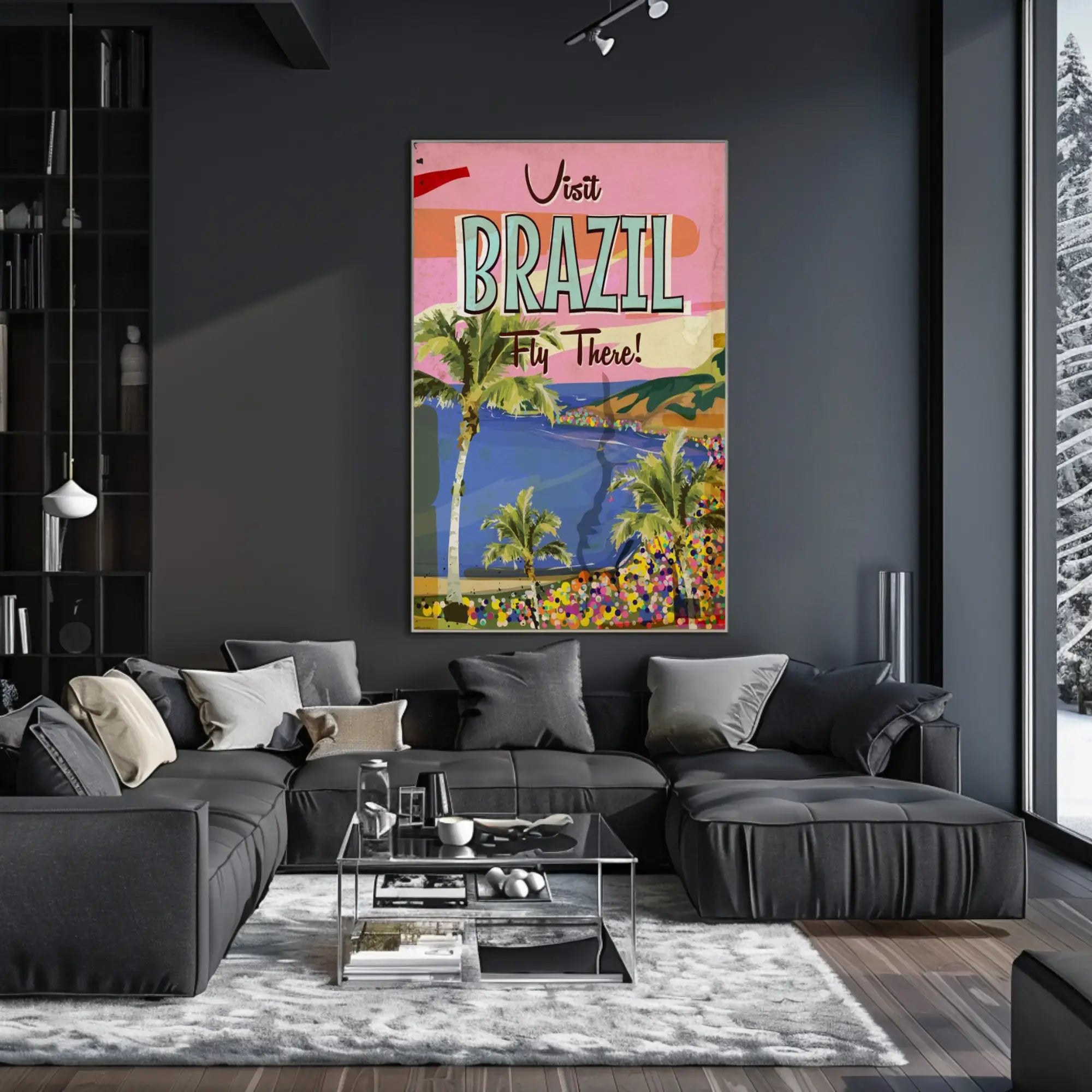 Visit Brazil Tropical Adventure in Travel Poster PosterGoat
