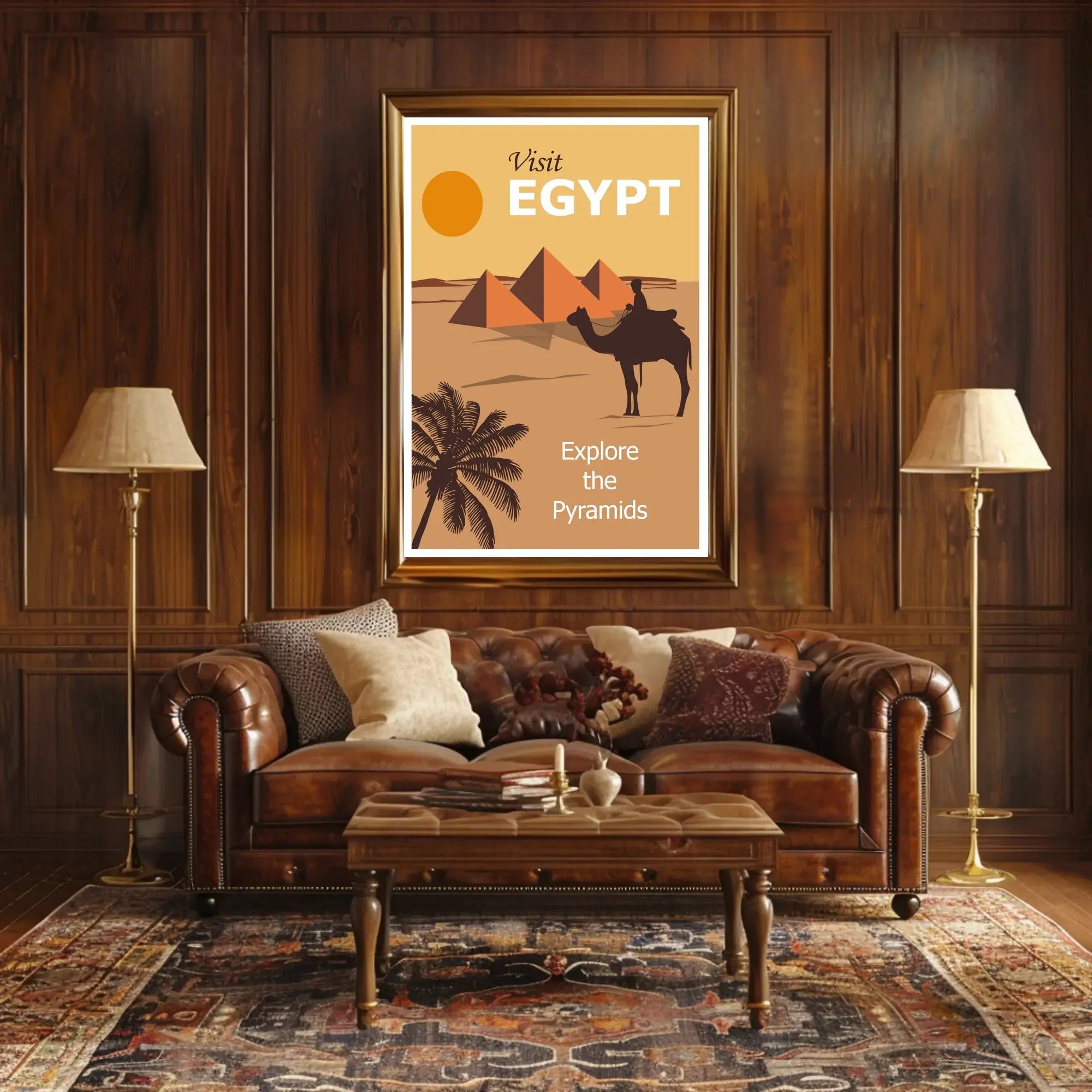 Visit Egypt: Explore the Pyramids Vintage Travel Poster PosterGoat