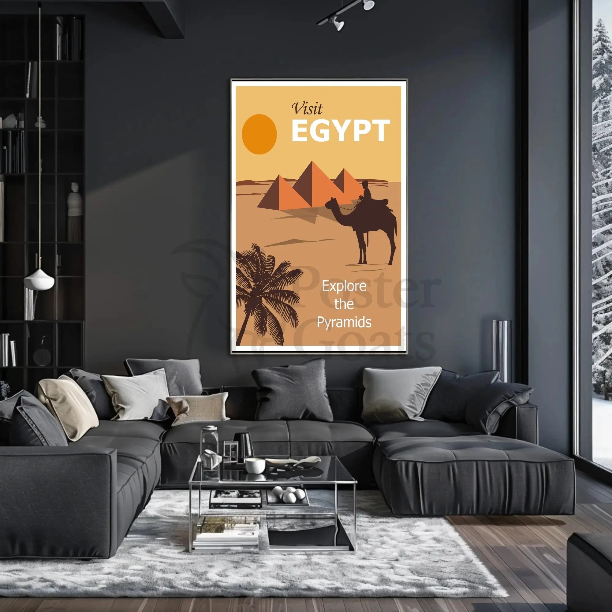 Visit Egypt: Explore the Pyramids Vintage Travel Poster PosterGoat