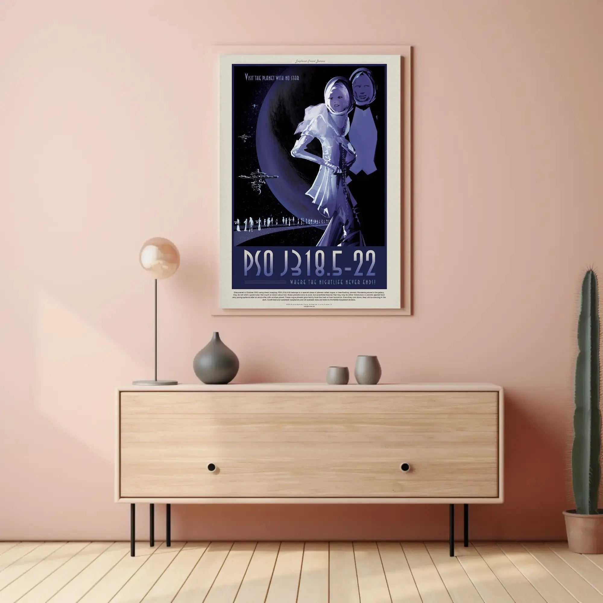 Visit Exotic PSO J318.5-22 Futuristic Sci-Fi Poster PosterGoat