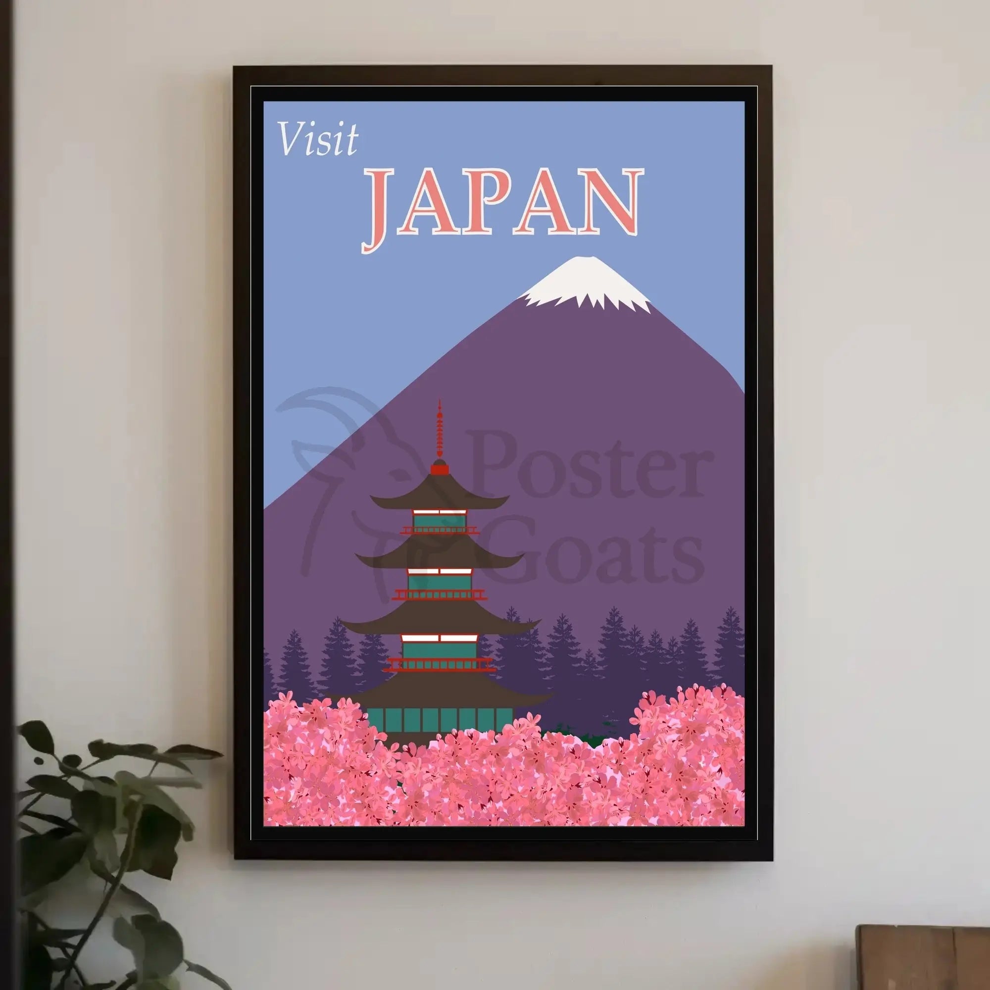 Visit Japan: Iconic Landscape Travel Poster PosterGoat