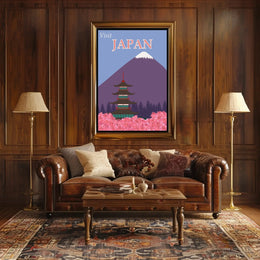 Visit Japan: Iconic Landscape Travel Poster PosterGoat