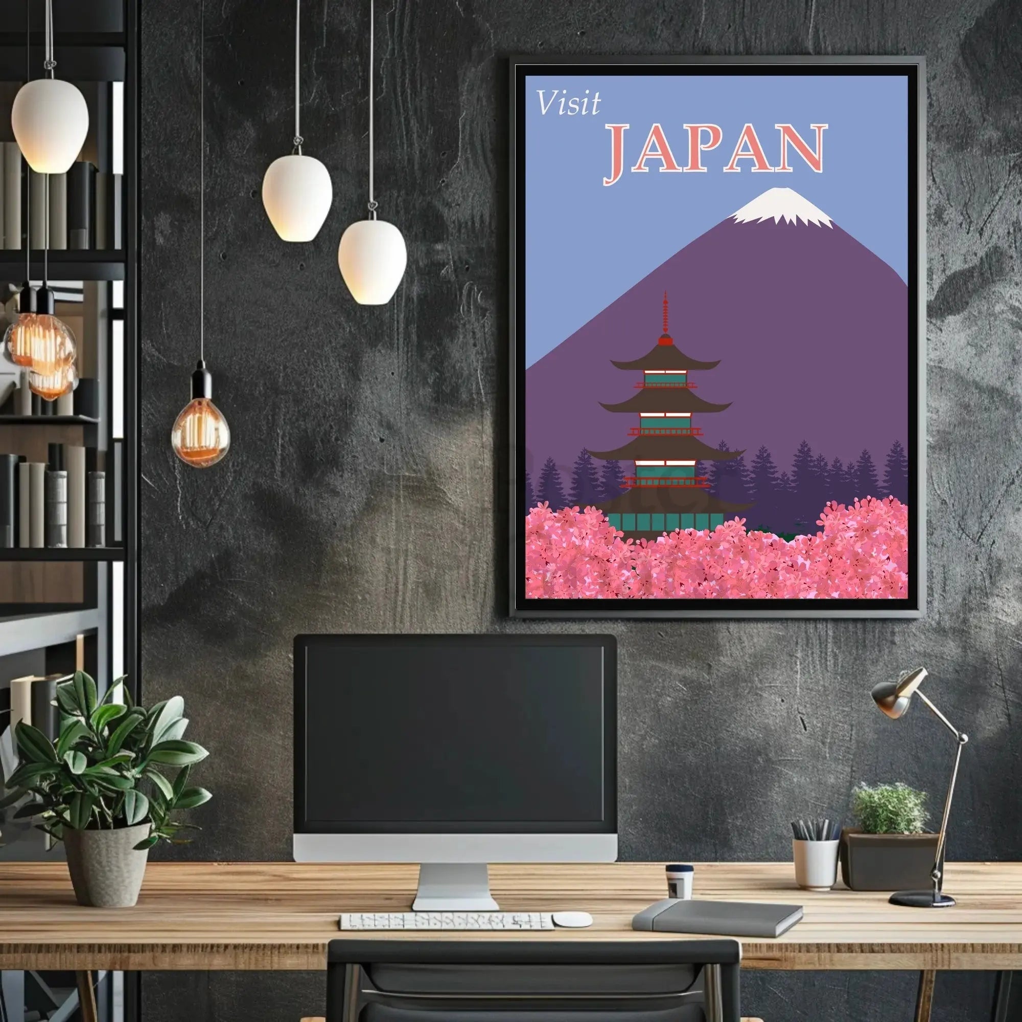 Visit Japan: Iconic Landscape Travel Poster PosterGoat
