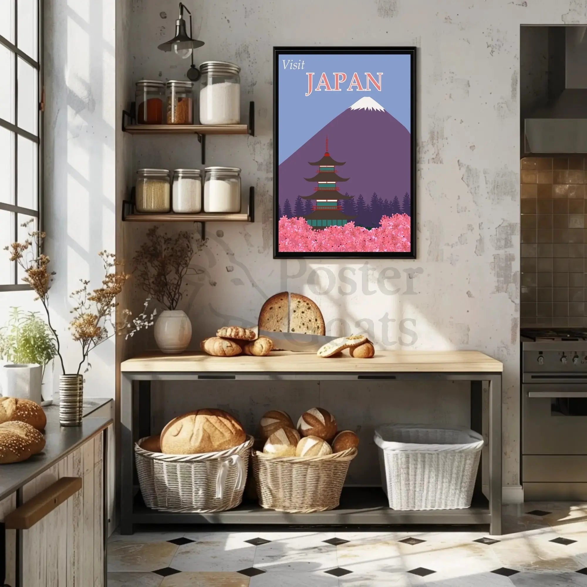 Visit Japan: Iconic Landscape Travel Poster PosterGoat