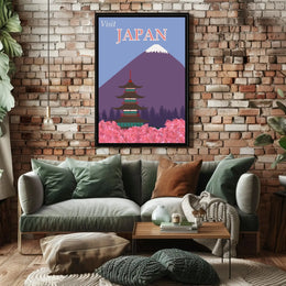 Visit Japan: Iconic Landscape Travel Poster PosterGoat