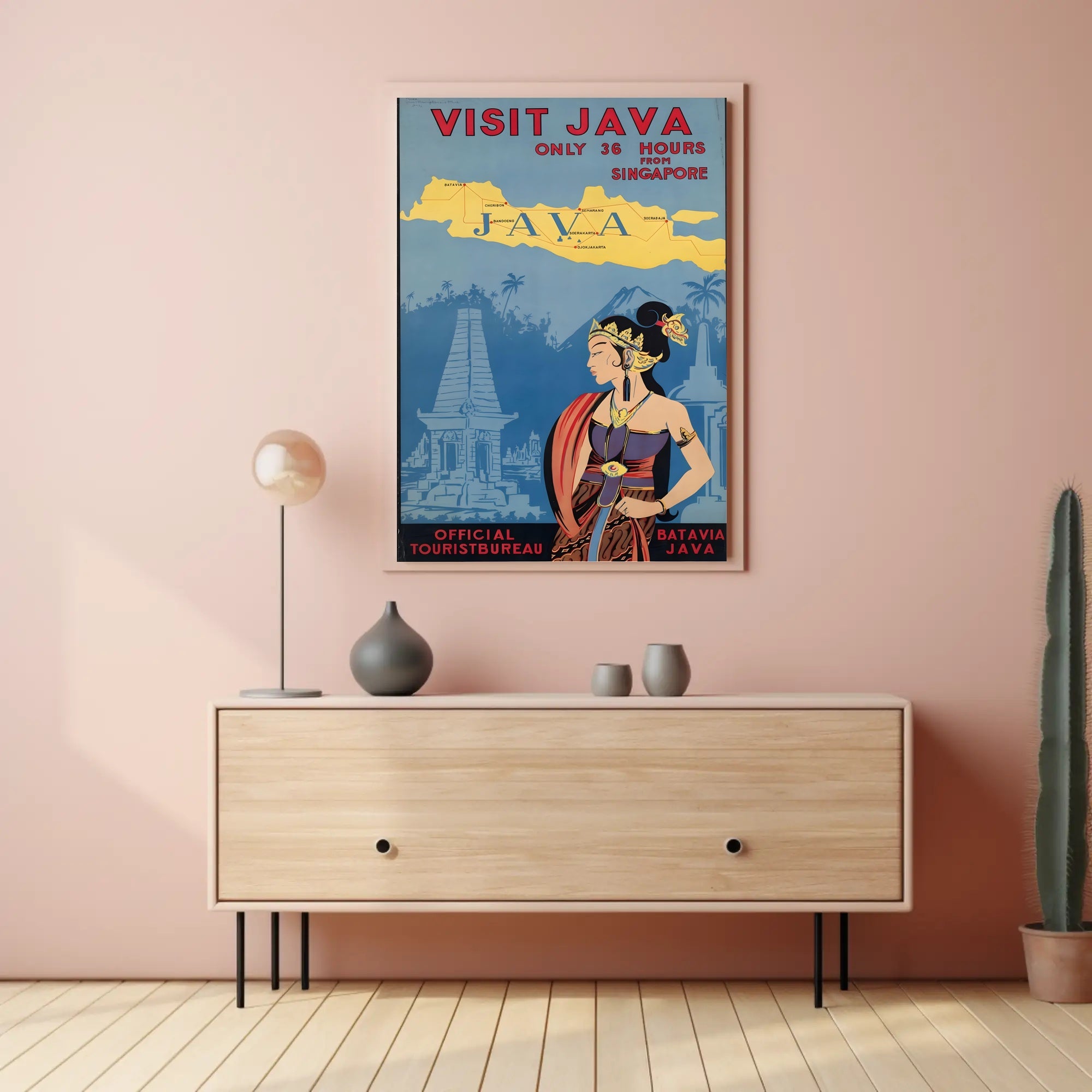 Visit Java Vintage Travel Poster PosterGoat