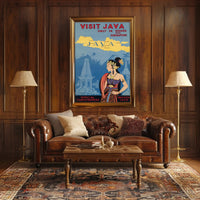Visit Java Vintage Travel Poster PosterGoat