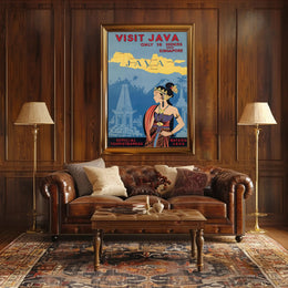 Visit Java Vintage Travel Poster PosterGoat
