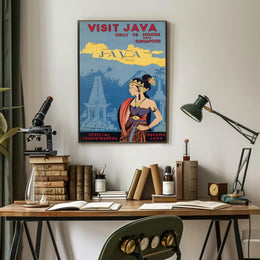 Visit Java Vintage Travel Poster PosterGoat