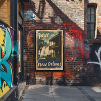 Visit New Orleans Vintage Travel Poster PosterGoat