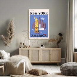 Visit New York City: Vintage Travel Poster PosterGoat