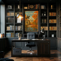 Visit Richmond Virginia Vintage Travel Poster PosterGoat
