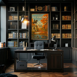 Visit Richmond Virginia Vintage Travel Poster PosterGoat