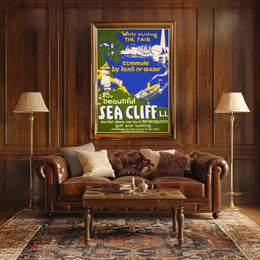 Visit Scenic Sea Cliff: Vintage Long Island Travel Poster PosterGoat