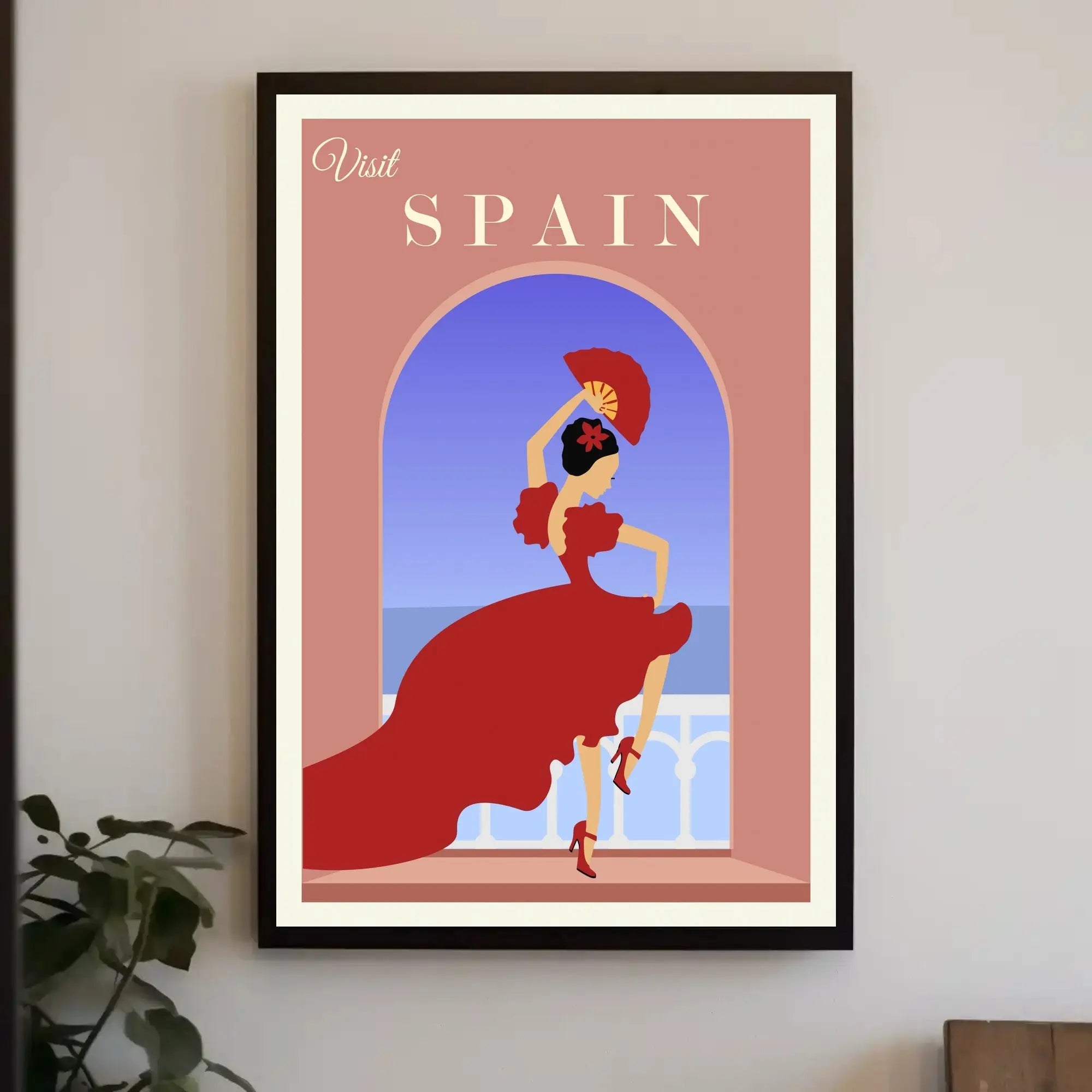 Visit Spain Flamenco Dance Travel Poster PosterGoat