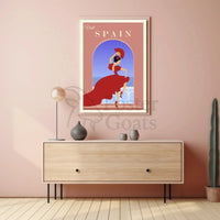 Visit Spain Flamenco Dance Travel Poster PosterGoat
