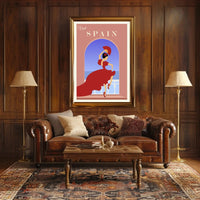 Visit Spain Flamenco Dance Travel Poster PosterGoat