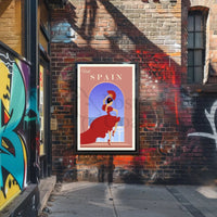 Visit Spain Flamenco Dance Travel Poster PosterGoat