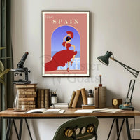 Visit Spain Flamenco Dance Travel Poster PosterGoat