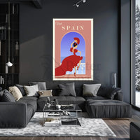 Visit Spain Flamenco Dance Travel Poster PosterGoat