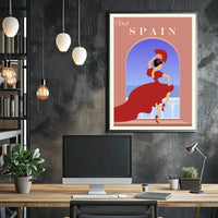 Visit Spain Flamenco Dance Travel Poster PosterGoat