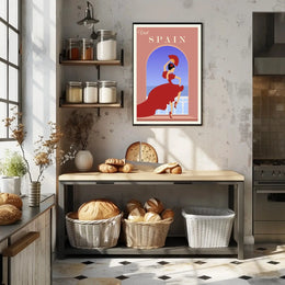 Visit Spain Flamenco Dance Travel Poster PosterGoat