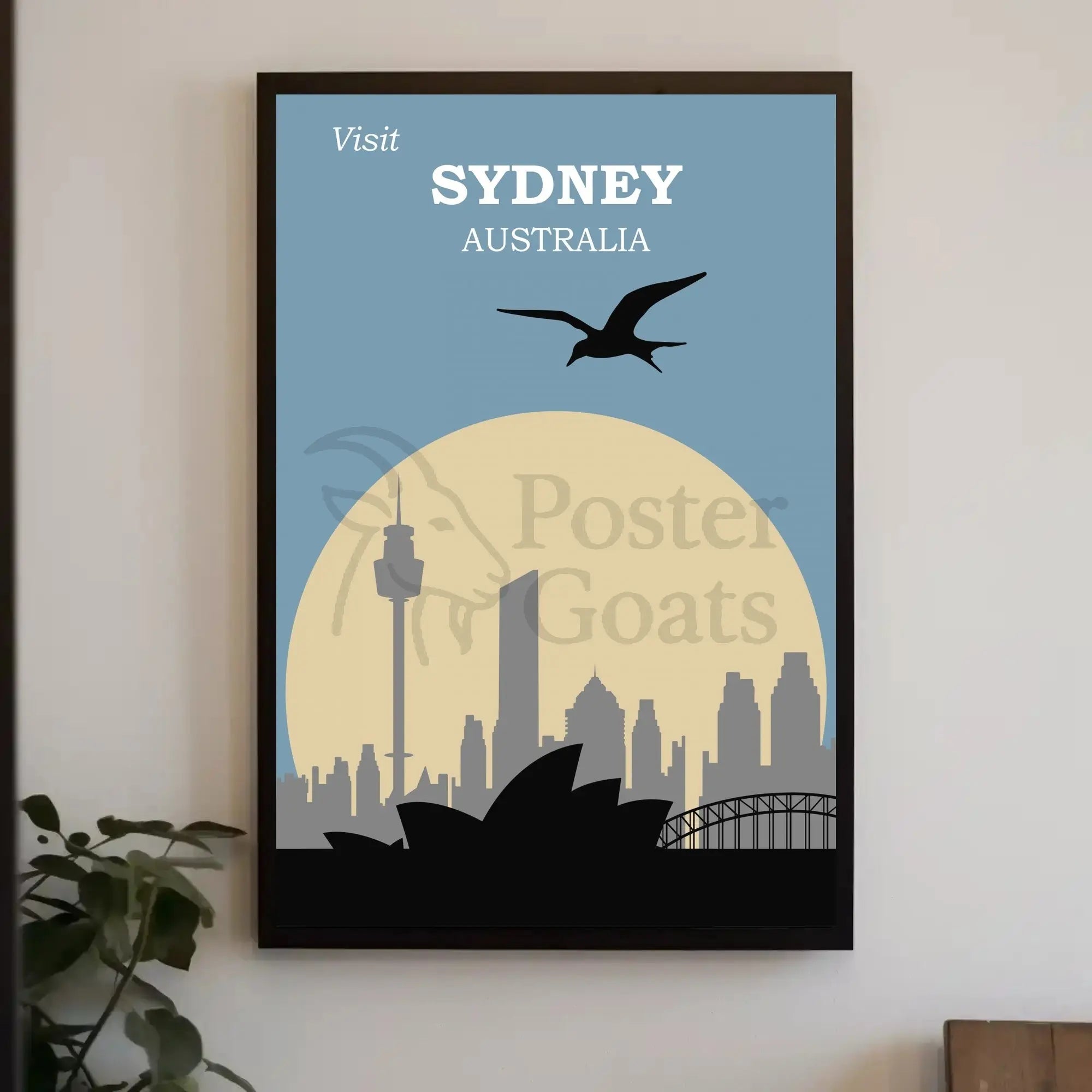 Visit Sydney Australia Travel Poster PosterGoat