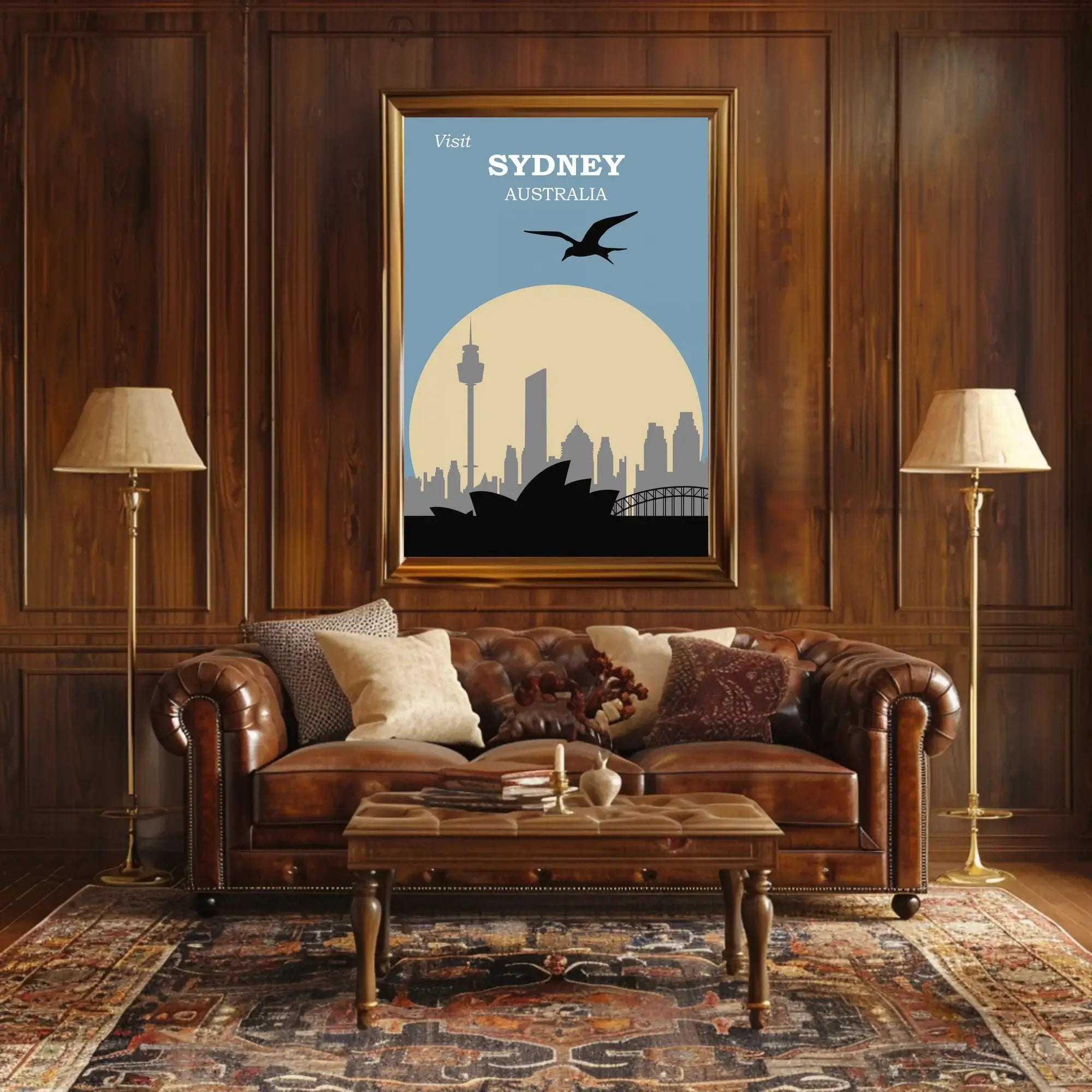 Visit Sydney Australia Travel Poster PosterGoat