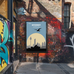 Visit Sydney Australia Travel Poster PosterGoat